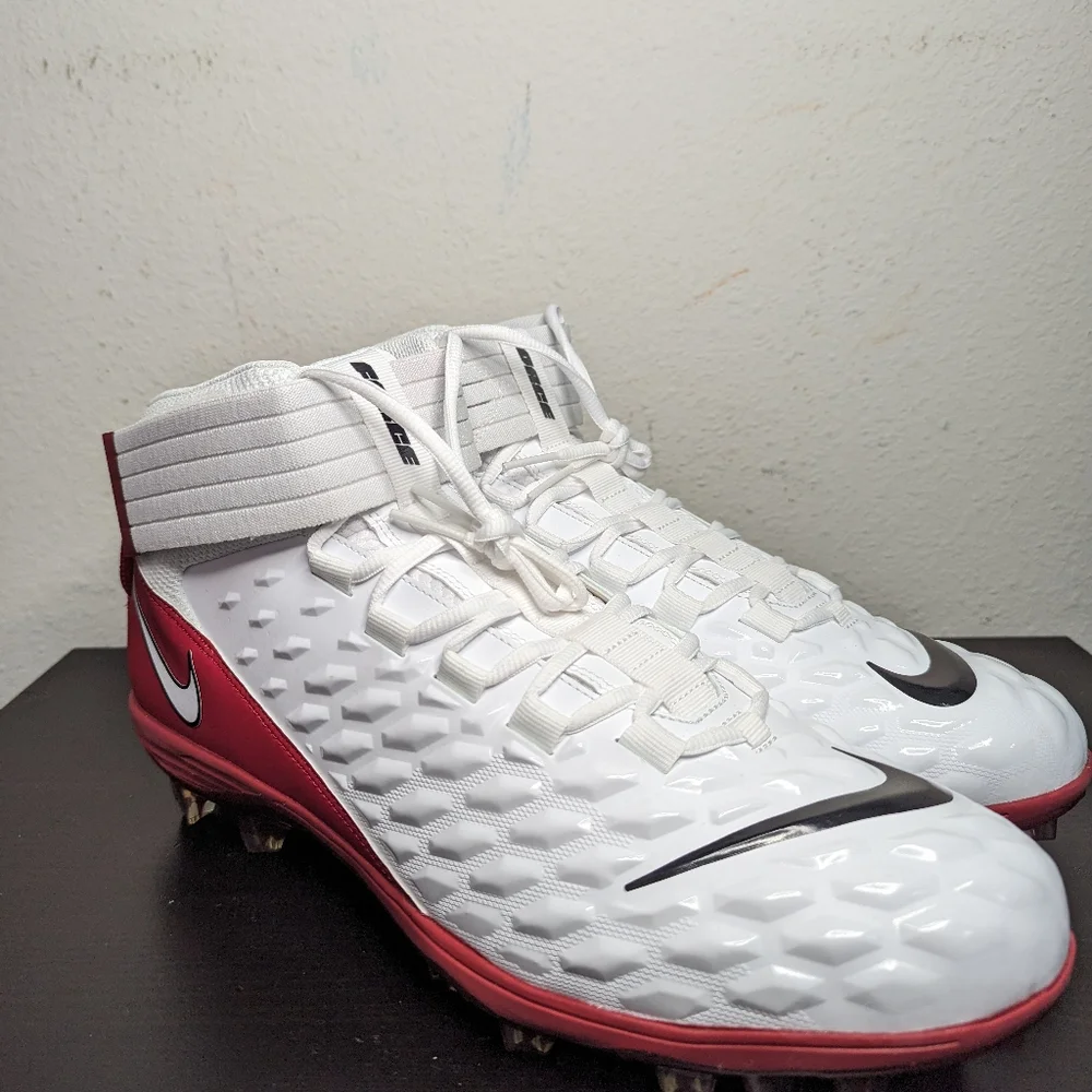 Nike Mens Size 14 Force Savage Pro 2 PE Ohio State Football Cleats BV3969-103 - Picture 4 of 8
